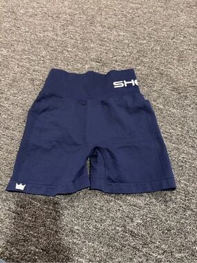 SHEFIT Seamless Compression Shorts - Navy Blue | New Without Tag Size S